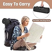 Vista 3 de Tirrinia Manta impermeable para exteriores con forro sherpa, resistente al viento, triple capa, cálida y cómoda, plegable para camping, estadio