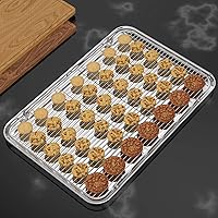 Vista 7 de Large Set Baking Sheet and Cooling Rack Set, Bastwe 24L x 16W x 1H inch Professional Bakeware, Healthy & Nontoxic & Rustproof & Easy Clean