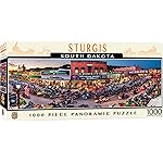 MasterPieces - 1000 Piece Jigsaw Puzzle, Sturgis Motorcycle Rally Panoramic, Fun for Adults, Family, Kids 13 x39