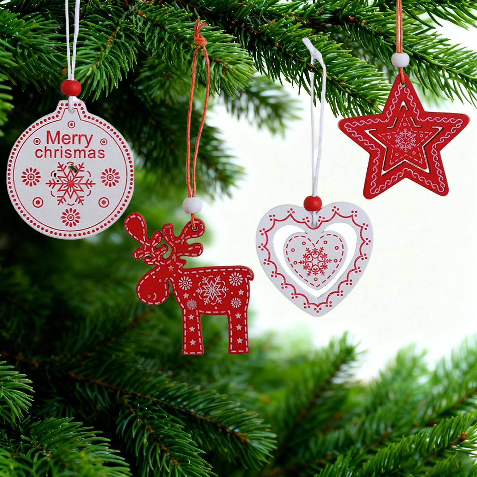 Calendrier de l'Avent - AMOUNE - 24 pendentifs porte-clés - Décoration