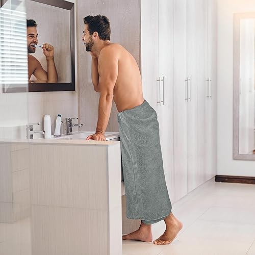 Miniatura 3 de Utopia Towels - Toalla de baño gigante, 2 unidades, 17.69 ozyd2 (600 gsm), 100% algodón hilado en anillo, altamente absorbentes y de secado rápido,