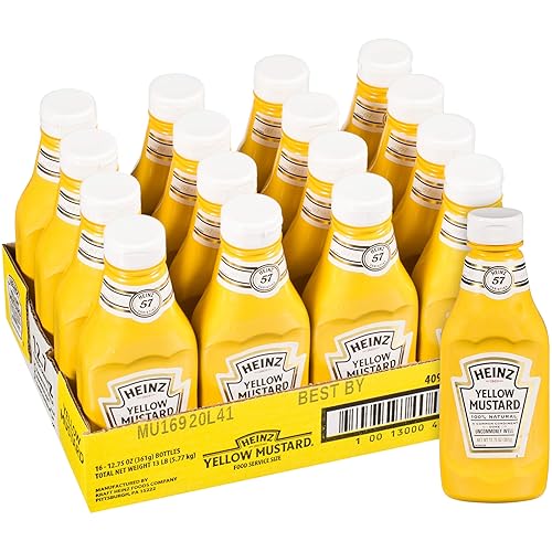 Vista 55 de Heinz Mostaza amarilla (botella de 567 g)