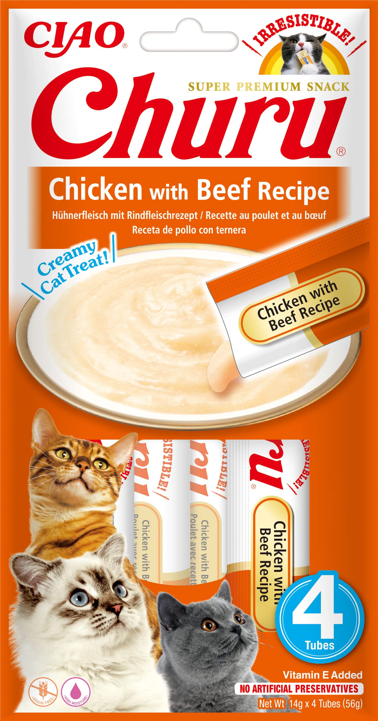 INABA Churu kat Multipack Kip - 20 stuks - Best Petfoods