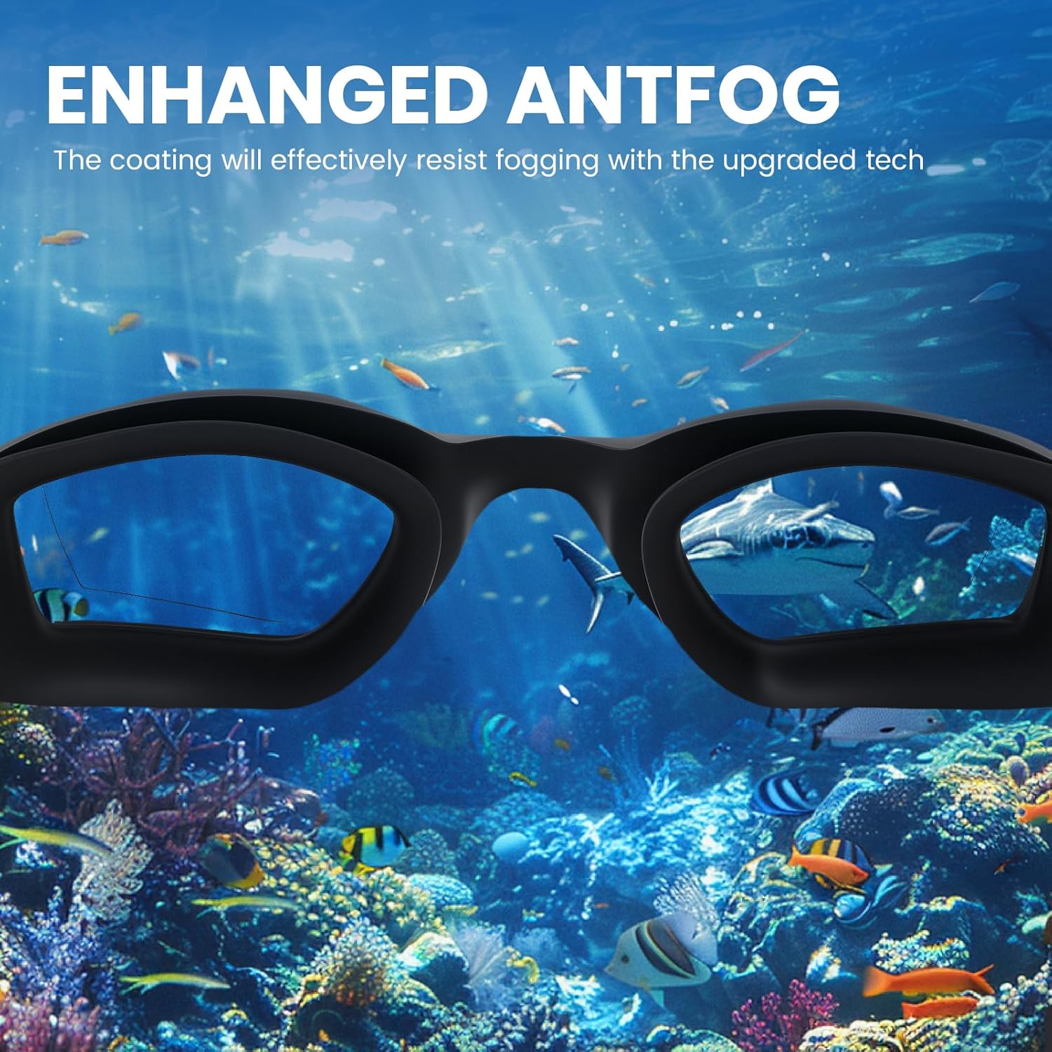 UV Protection Swim Goggles Anti-fog Adjustable Comfortable Eyewear For Man Women Mirrored Lens - Image 3