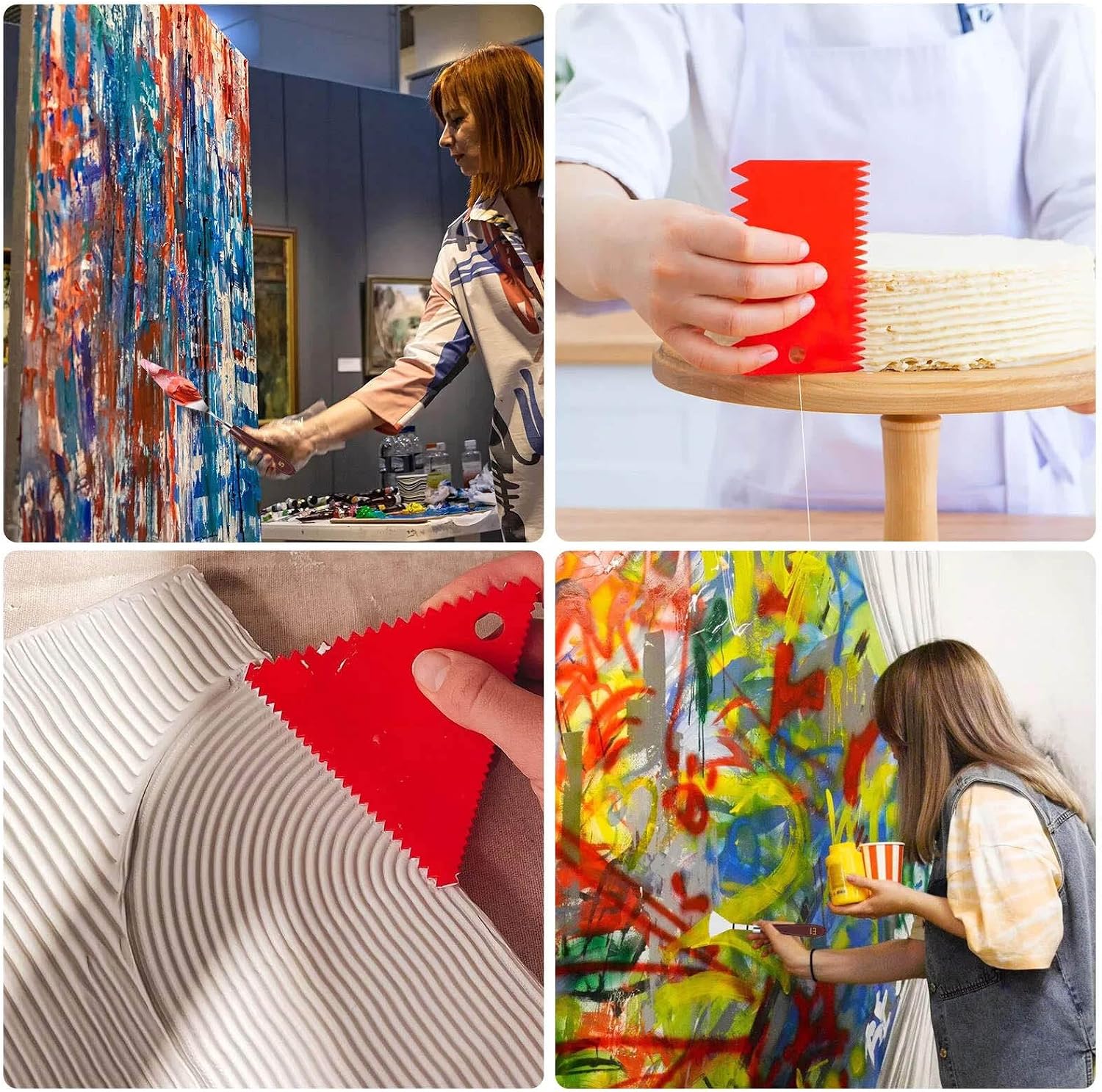Spatula Palette Color Mixing Tool Set Oil Painting Accessories Color Mixing Scraper for Oil, Canvas, Acrylic Painting
