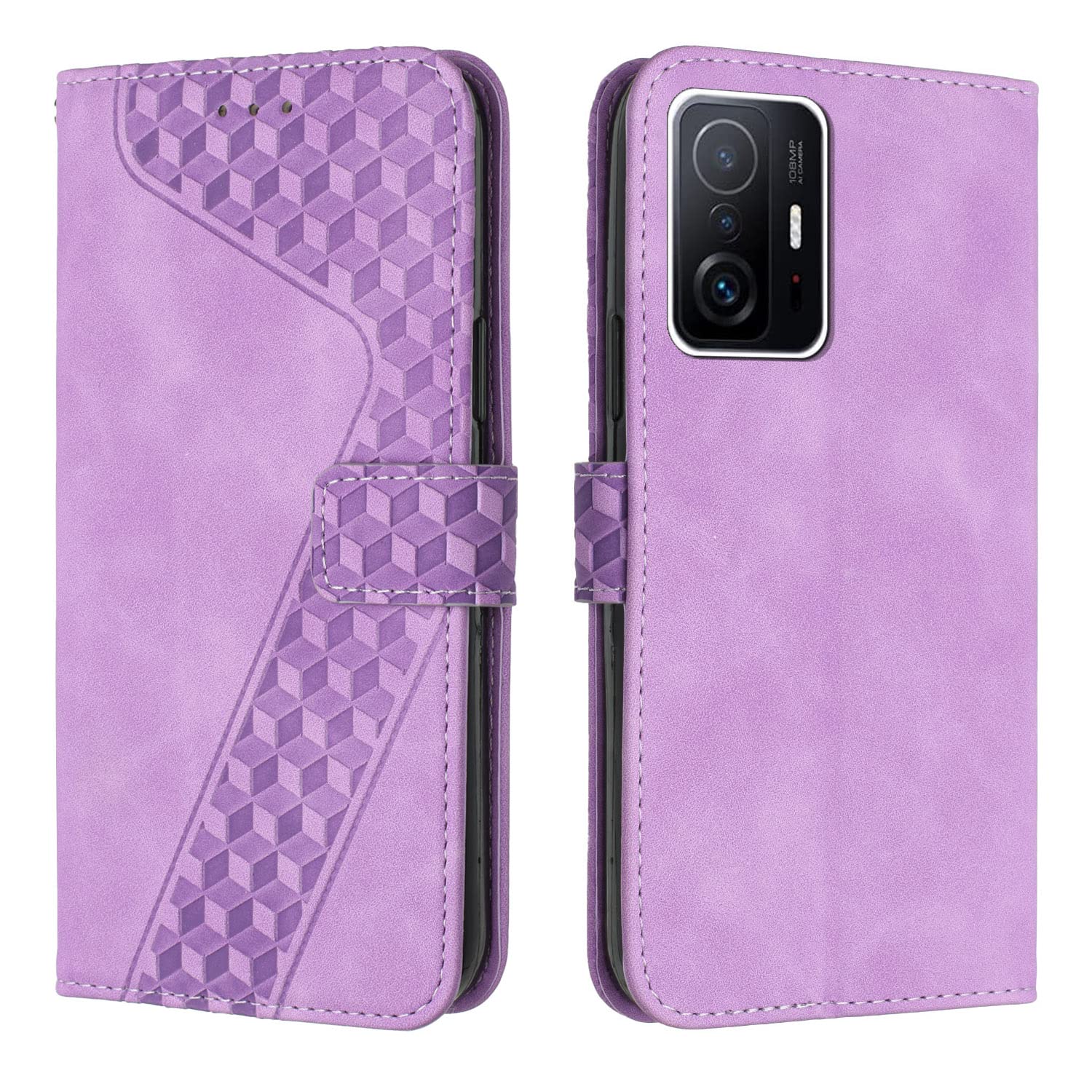 Coque Xiaomi Mi 11T 5G ,Coque Xiaomi 11T Pro 5g,Portefeuille Cuir PU - Noir - Téléphonie