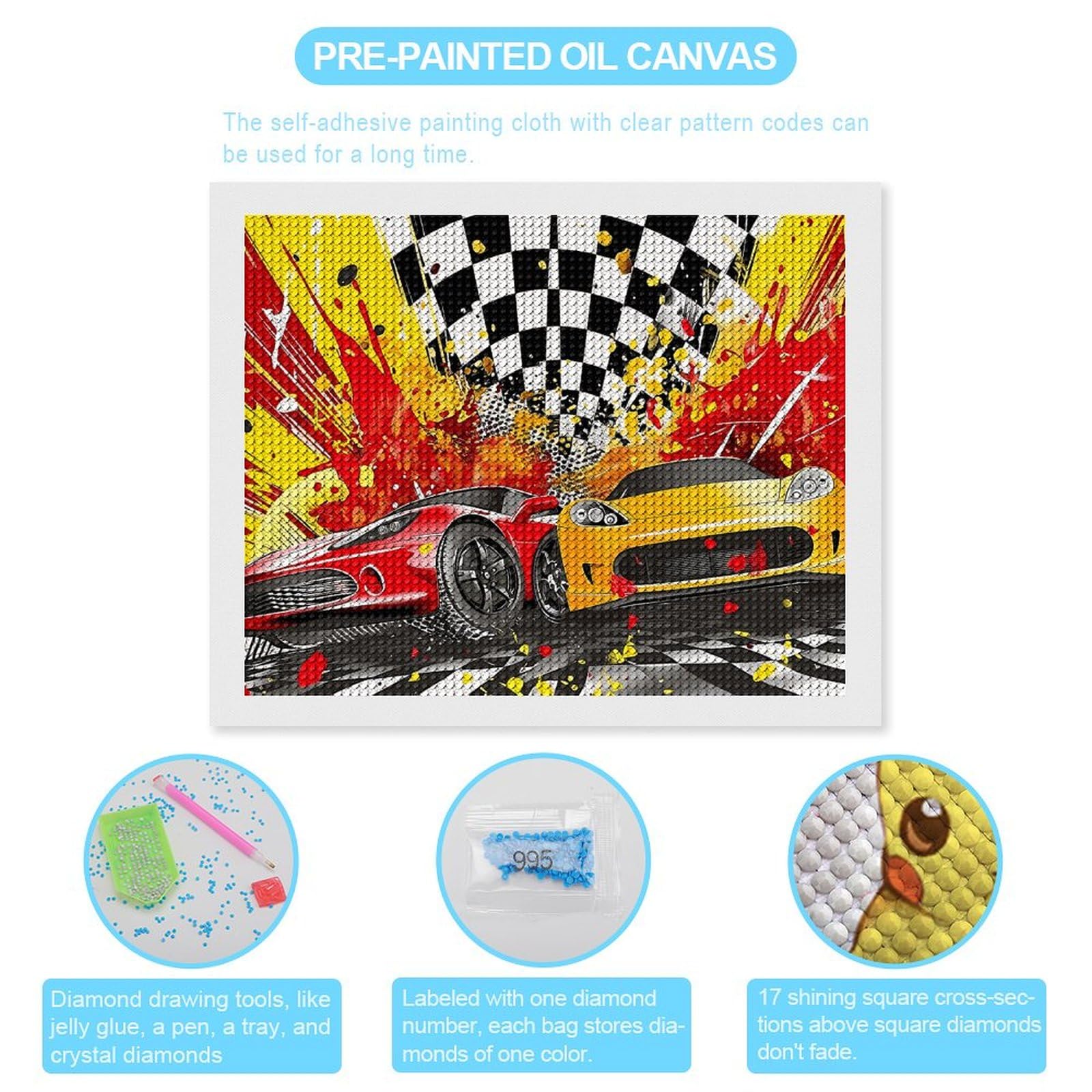 5D Diamant Painting Set FüR Erwachsene Und Kinder F1-Rennfahrer Charles Leclerc DIY Diamond Painting Kristall Strass Diamant Stickerei GemäLde 15.7x19.7(40x50cm) Kein Rahmen