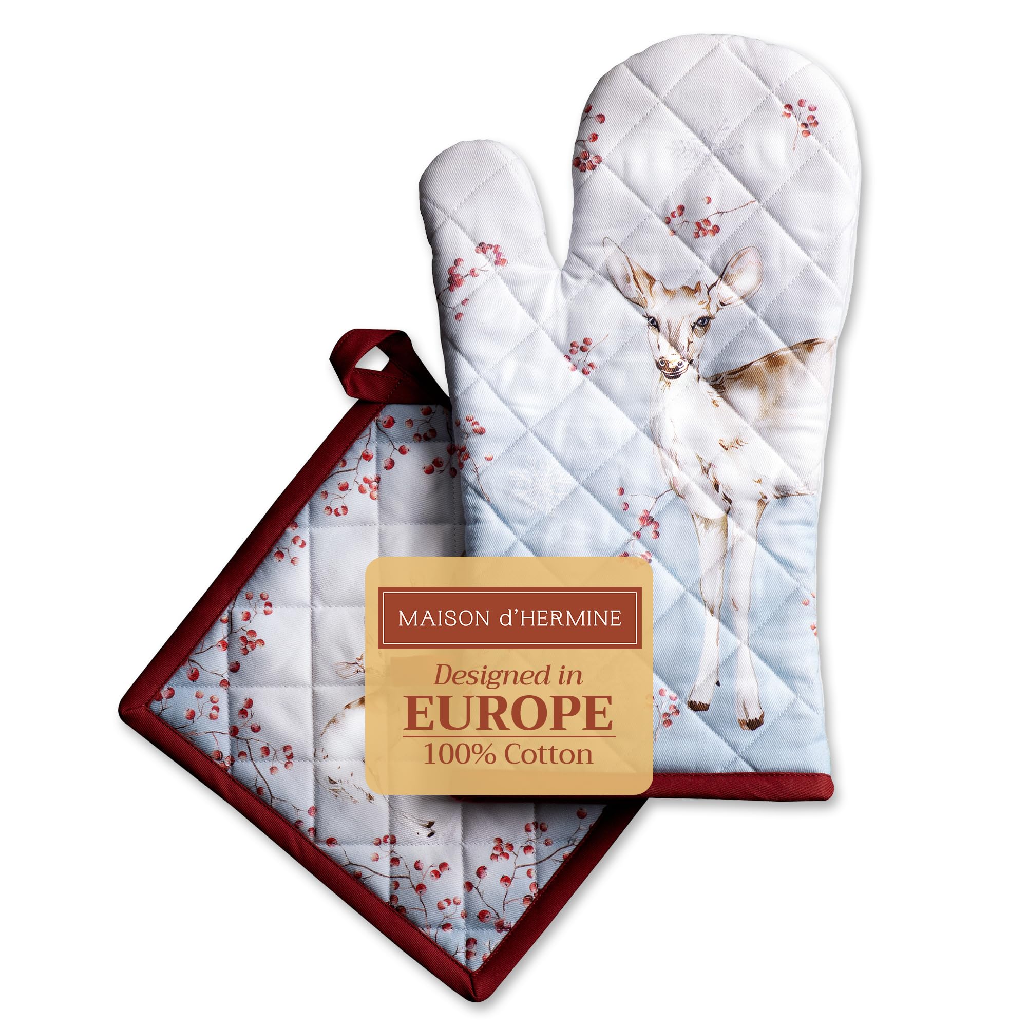 Gants de cuisine 100% coton parfaits pour vos repas d'automne et barbecues conviviaux