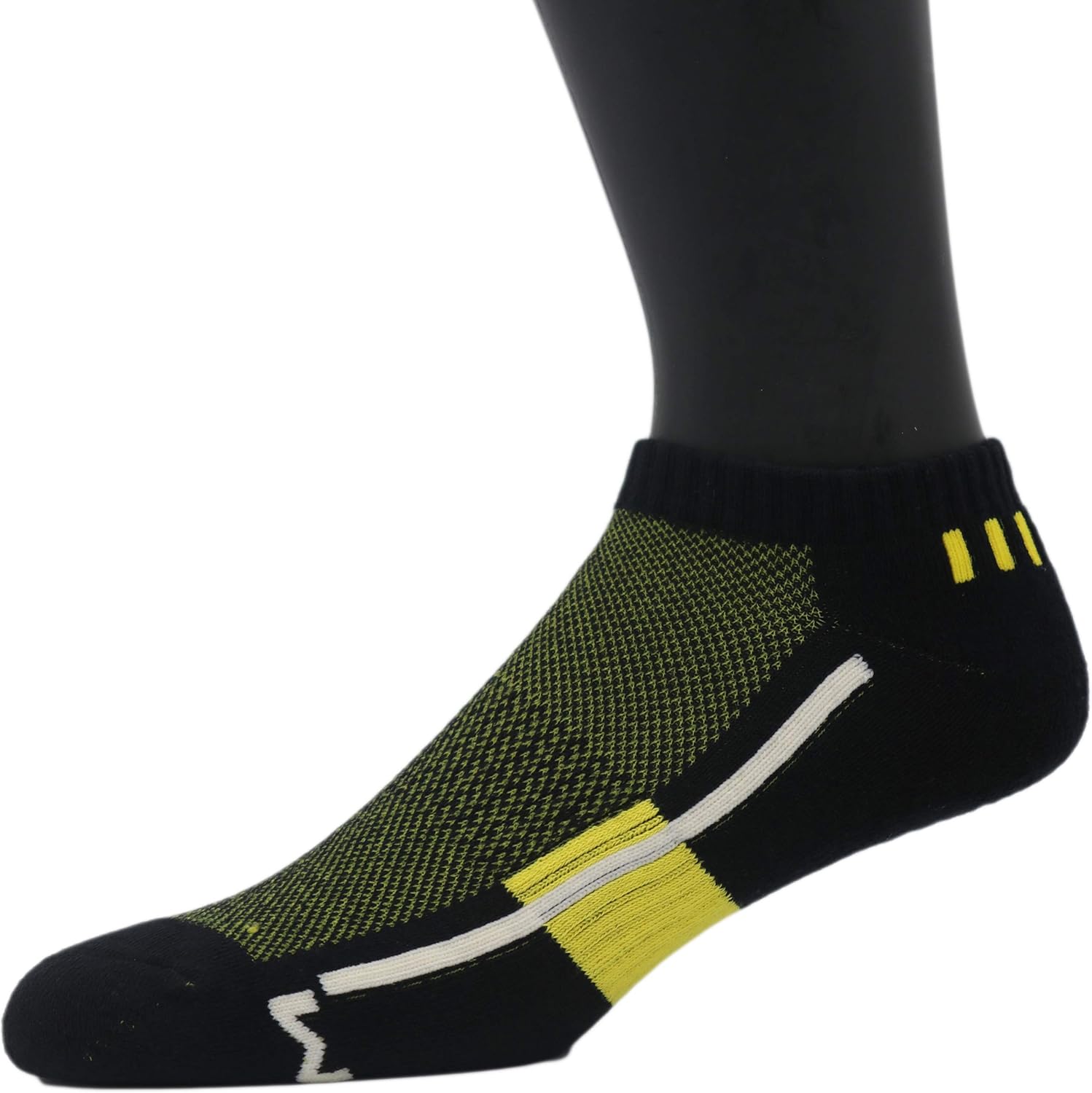 MOXY Socks AiRFLeX No Show Socks 3-Pack, Performance Low Cut Socks for Men & Women, Ventilated Mesh Zones, Cushioned Footbed, Reinforced Heel & Toe, Stay-Put Fit with Heel Tab, Assorted Colors