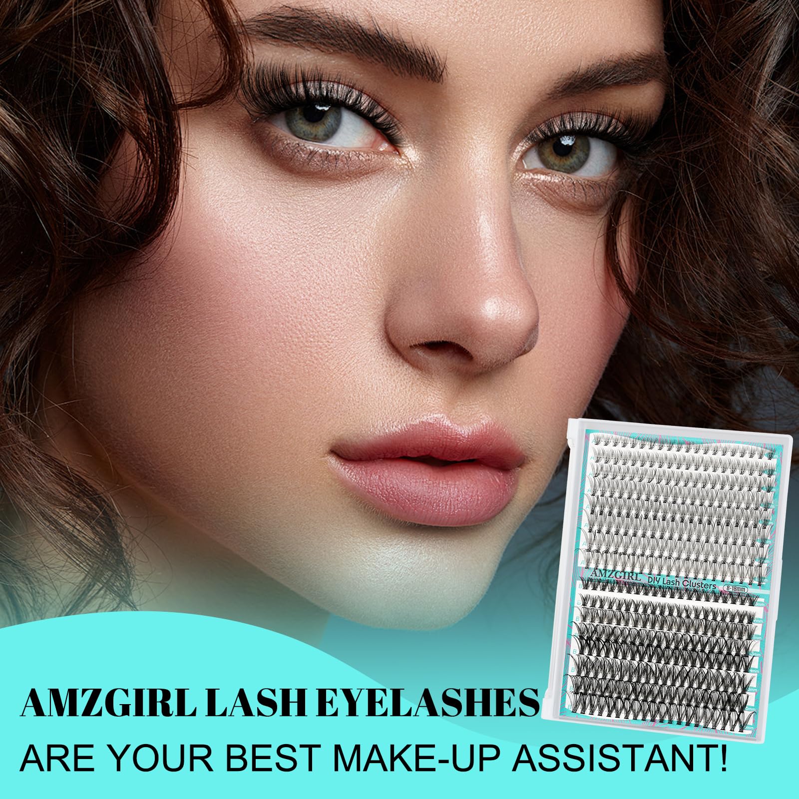 Natura Kit Ciglia Extension Ciuffetti Ciglia Finte Kit 320 pezzi 20D40D D Curl Ciglia Finte Lash Clusters Lash Bond e Seal,Glue Remover Pinzette Lash Applicator Tool（D-mix8-18mm Kit）
