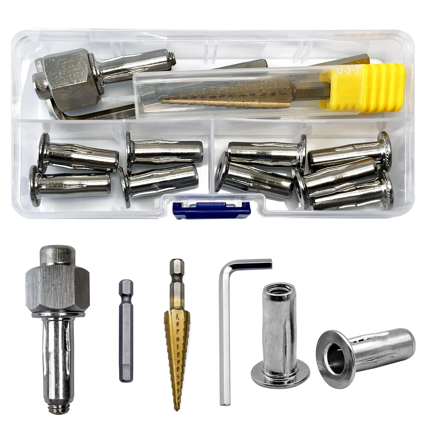 KOOPATZ Plus Nut M6*28mm with Installation Tool PreBulbed Shank Multi