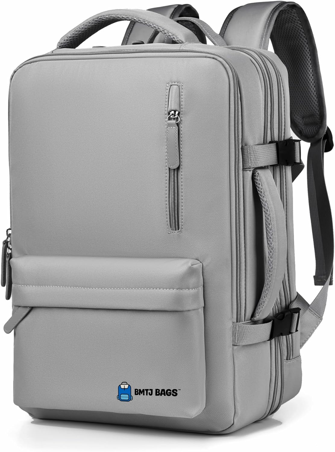 Sac à Dos Compatible Cabine Avion – Extensible 24L à 30L – USB – Compartiment Ordinateur 16” – Voyage, Travail, Étudiant – BMTJ BAGS