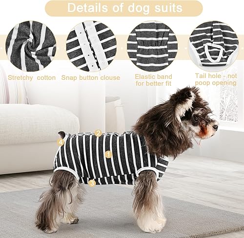 Miniatura 8 de Etdane Pañales sanitarios para perros, ropa interior de periodo fisiológico, trajes de recuperación quirúrgica para perros machos y hembras, koala