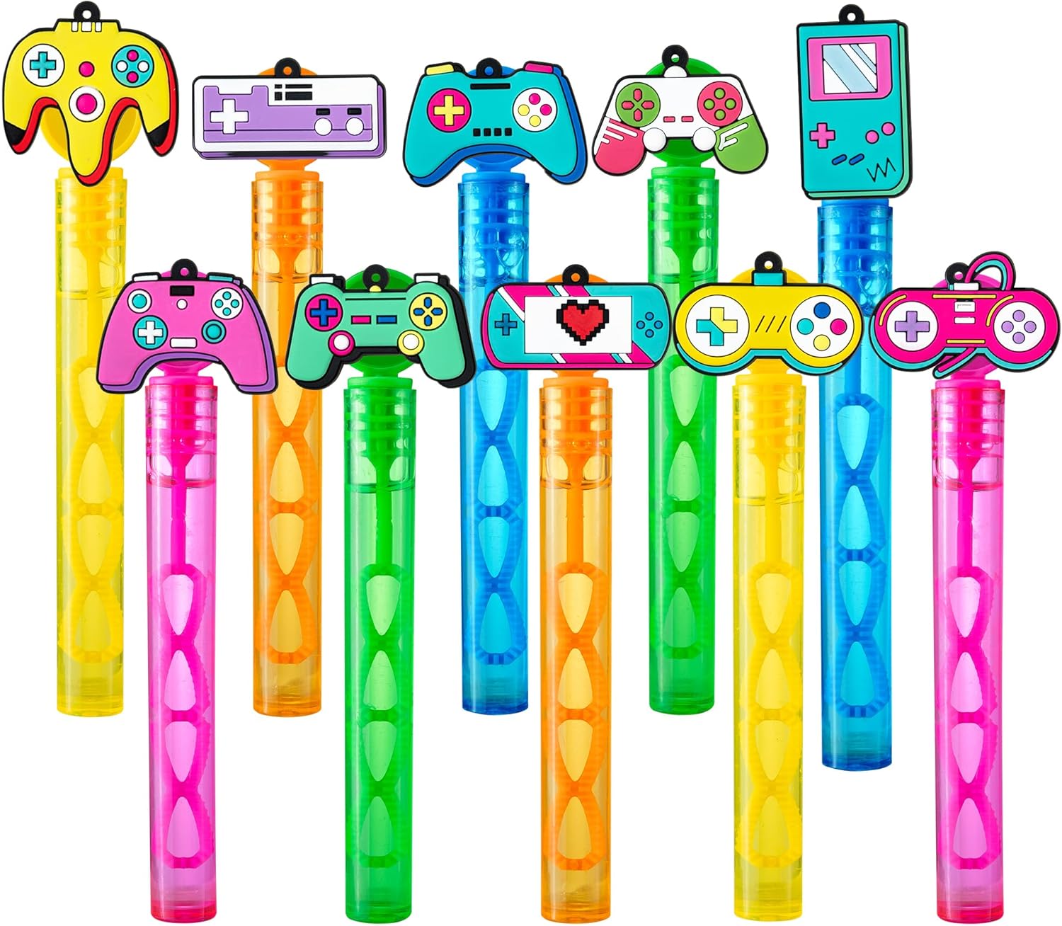 WHALEISLAND Video Game Party Favors,20 Pcs Bubble Wands for Kids,Cute Bubble Wand for Birthday Party Supplies Classroom Prizes Goodie Bag Stuffers Gifts