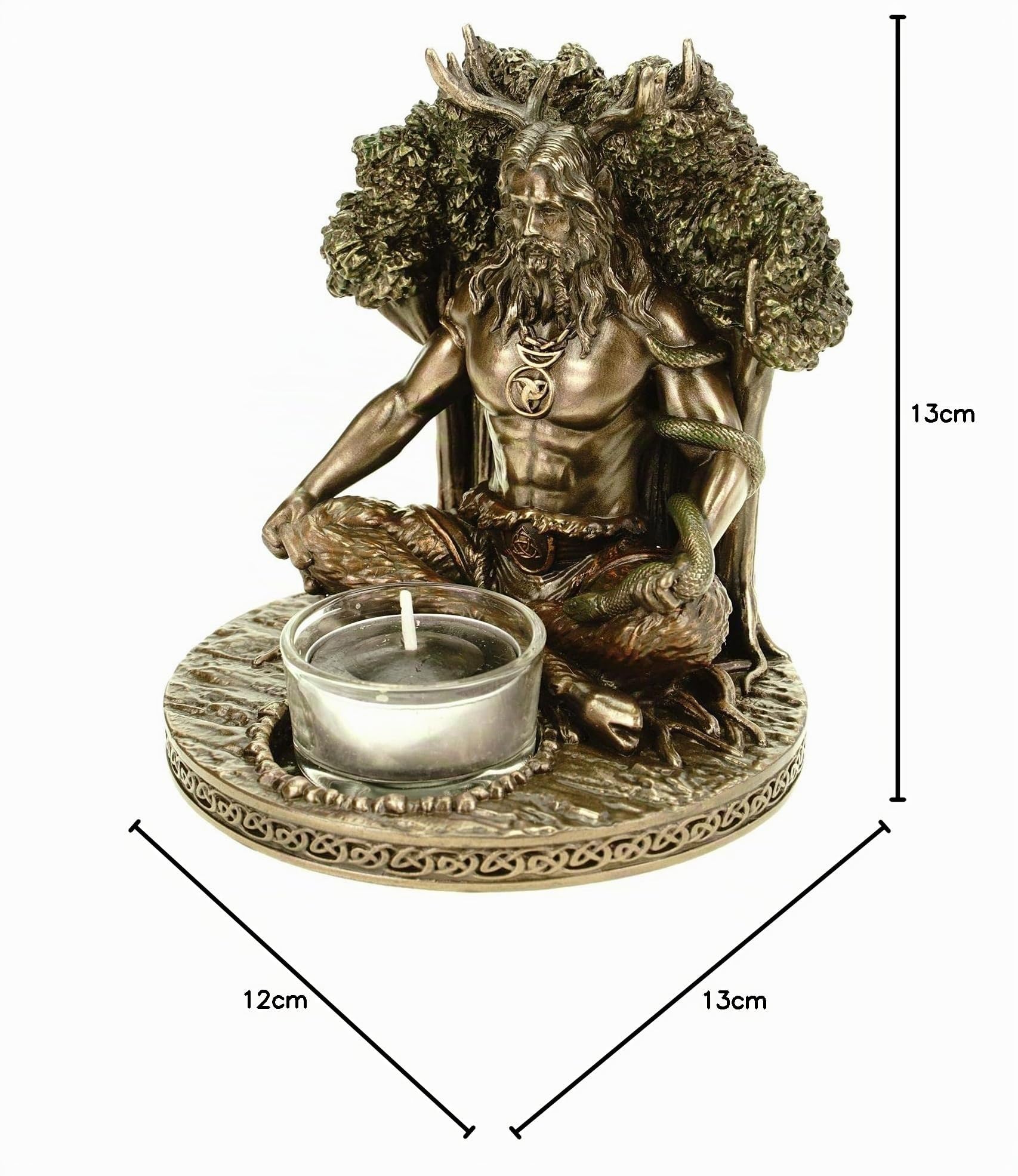 Veronese by Joh. Vogler Figuren _ Shop Gmbh Soporte Velas de Té Cernunnos Celta Dios El Natural Figura Escultura