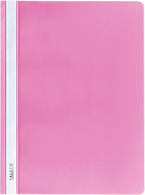 Falcon Plastic Loose-Leaf Binder, Made from Polypropylene Film, for DIN A4 Commercial Binding Pack of 1 Pink