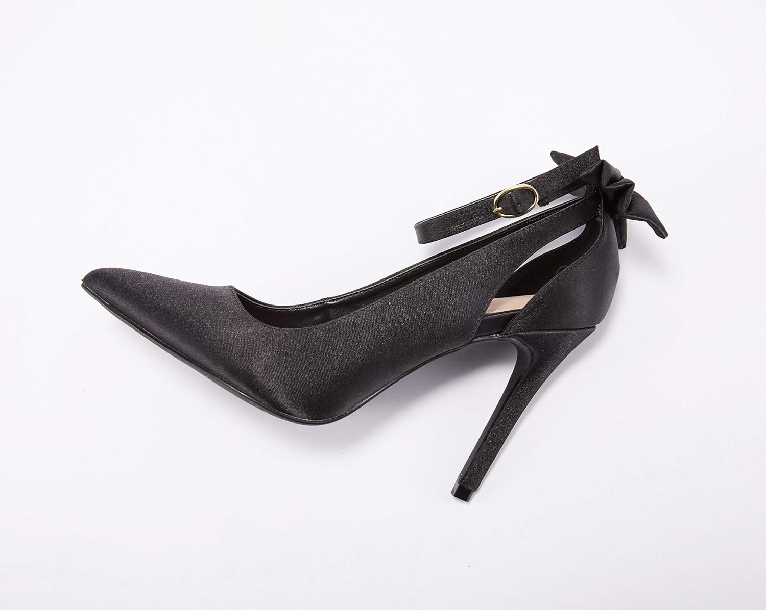 Fashare Womens High Heels Bow Tie Back Sexy Stiletto Ankle Strap Wedding Dress Pumps Shoes - Image 5