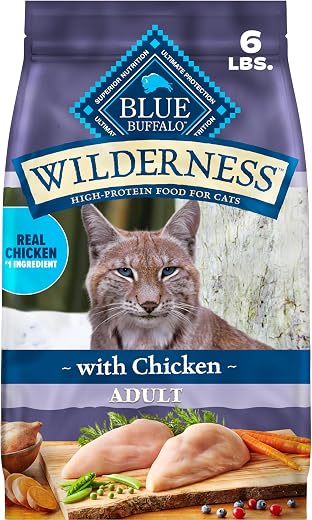 Blue Buffalo Wilderness High Protein, Natural Adult Dry Cat Food, Chicken 6-lb