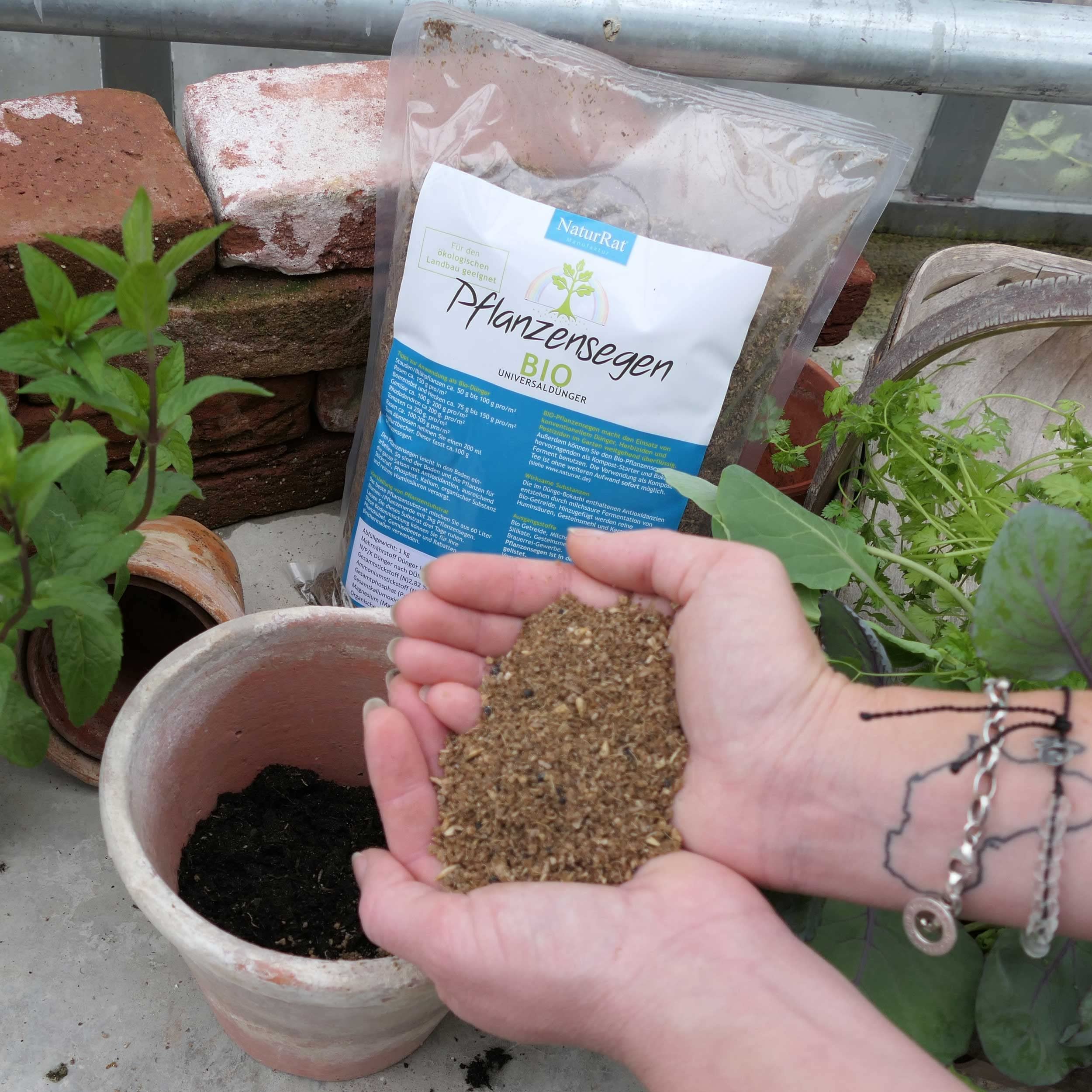 Organischer Dnger von Naturrat - Pflanzensegen: Bio, natrlich und mit NPK  fr gesundes Wachstum Ihrer Pflanzen. - 3,0 kg : Amazon.de: Garten