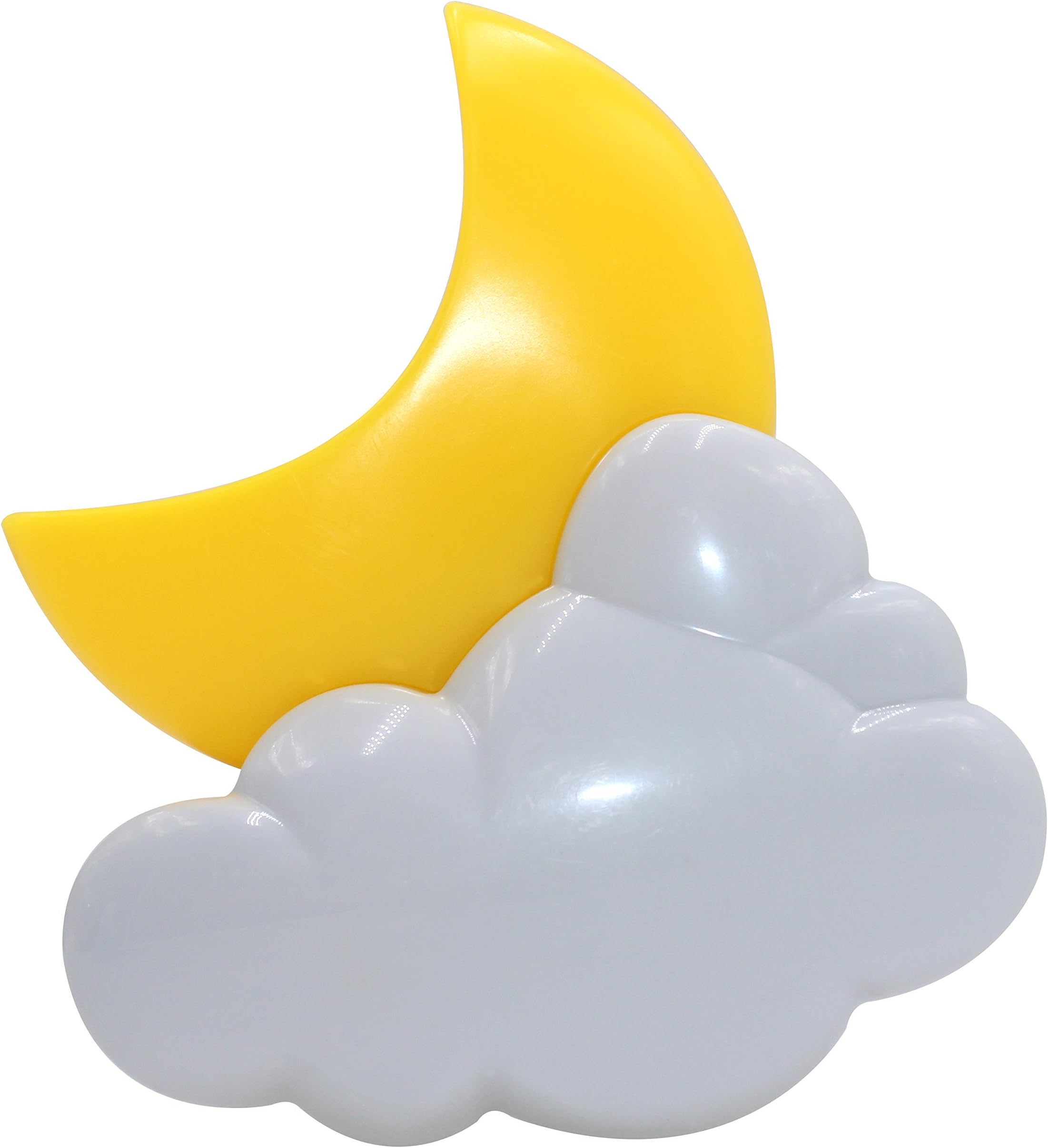 LED Nightlights for Children Moon Cloud Plug-in Auto on/Off Lamp with Dusk to Dawn Light Sensor for Kids Adults (1-Pack)