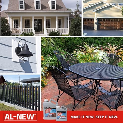 Miniatura 2 de AL-NEW Solución de limpieza de restauración de aluminio  Limpiar y restaurar muebles de patio, acero inoxidable y otras superficies de metal para el