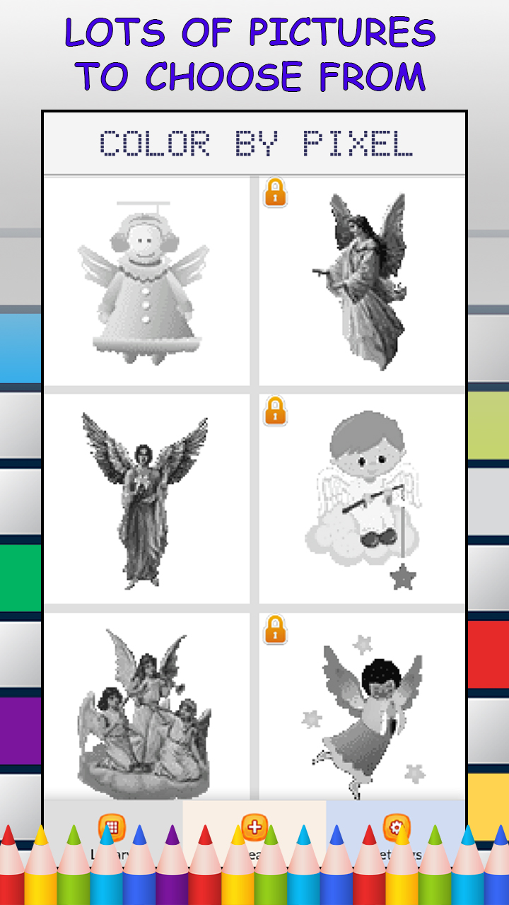 Angels Color by Number - Free Pixel Art Game - Coloring Book Pages ...
