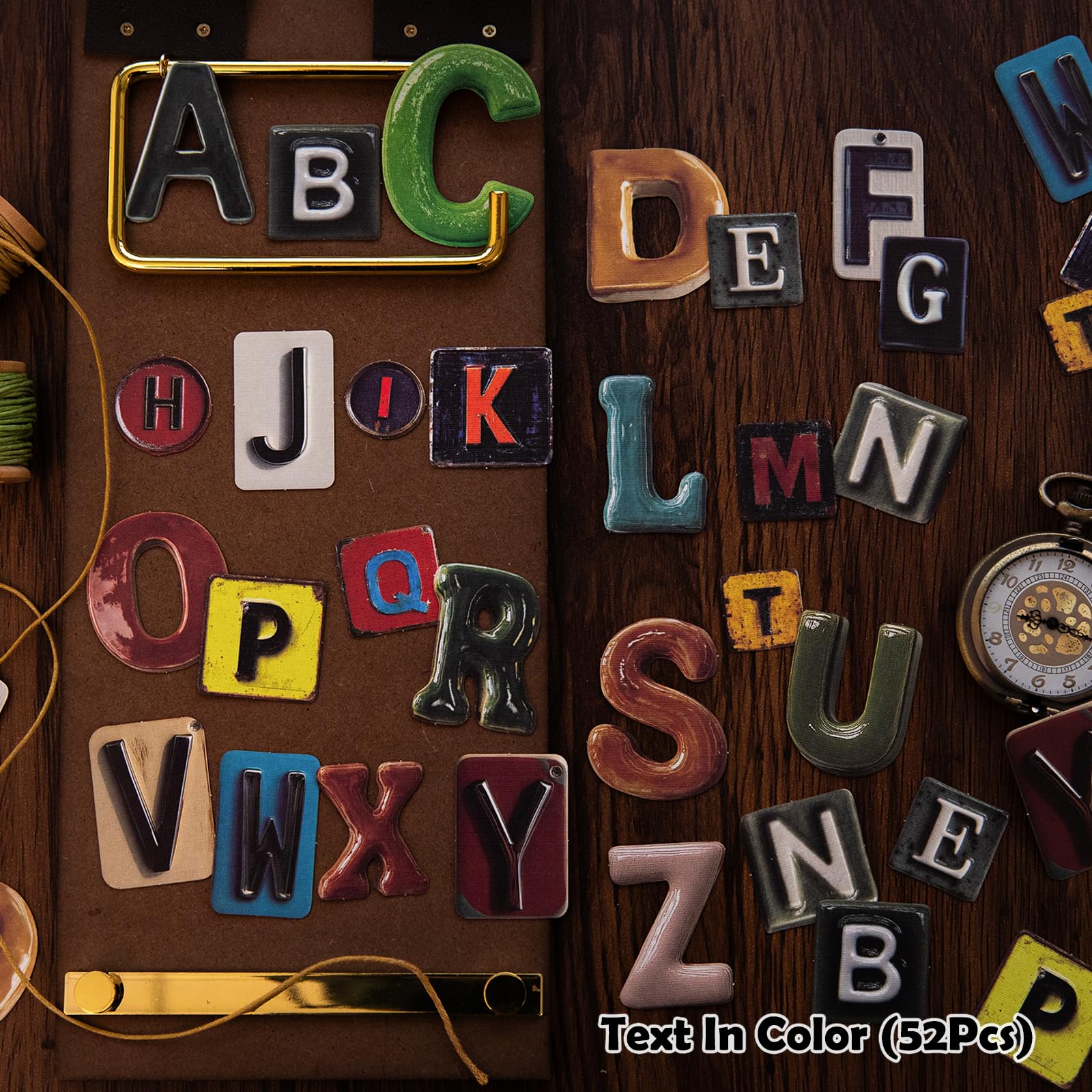 312 szt. naklejek z literami alfabetu do scrapbookingu, 6 motywów, lniane, teksturowane, estetyczne naklejki dla dorosłych, urocze naklejki do scrapbookingu, artykuły do dziennika, pamiętnika