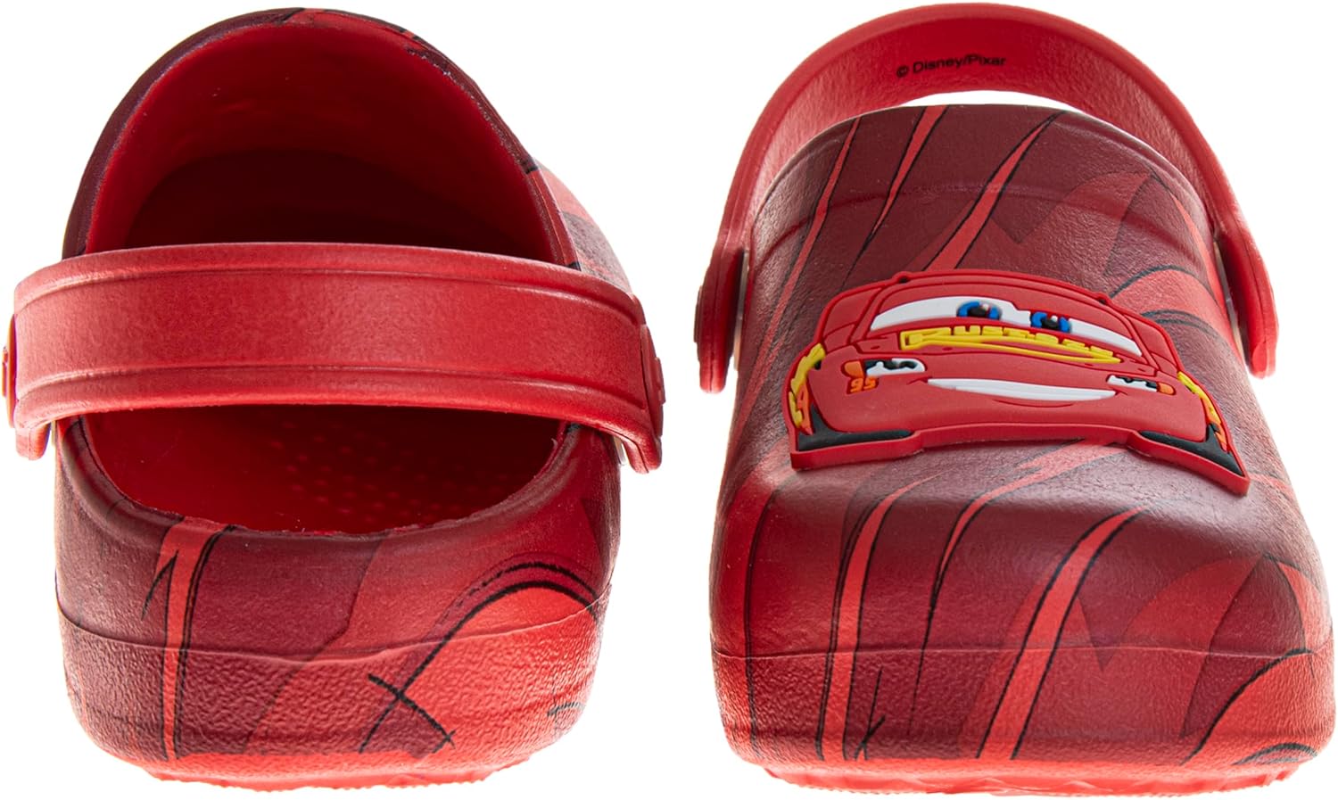 Josmo Kids Cars Clog Sandal Waterproof Slip-On Slides for Boys Lightning McQueen Closed Toe Clogs with Backstrap Sizes: 5-10 Toddler 11-12 Little Kid - Image 3