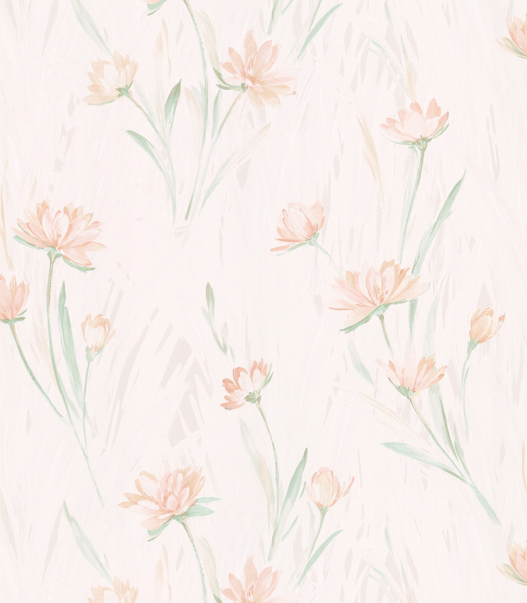 Papier peint motif fleur rose Brewster pour masquer les défauts du mur