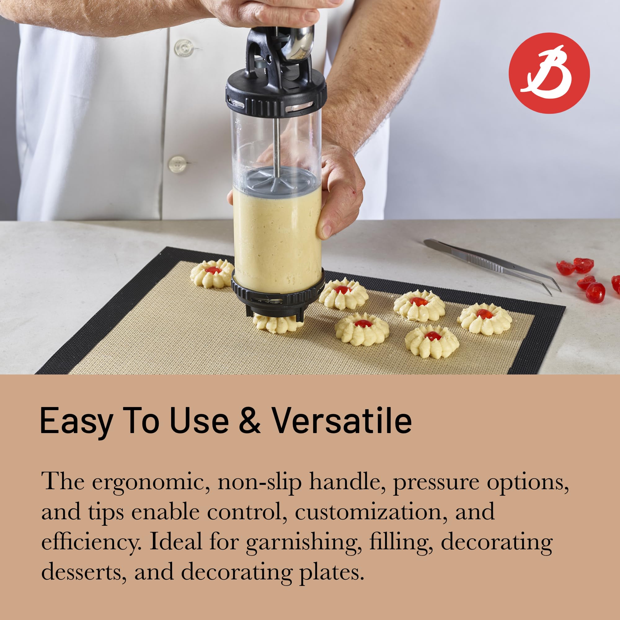 Amazon.com: de Buyer LE TUBE Pastry Press - Includes 13 Cookie