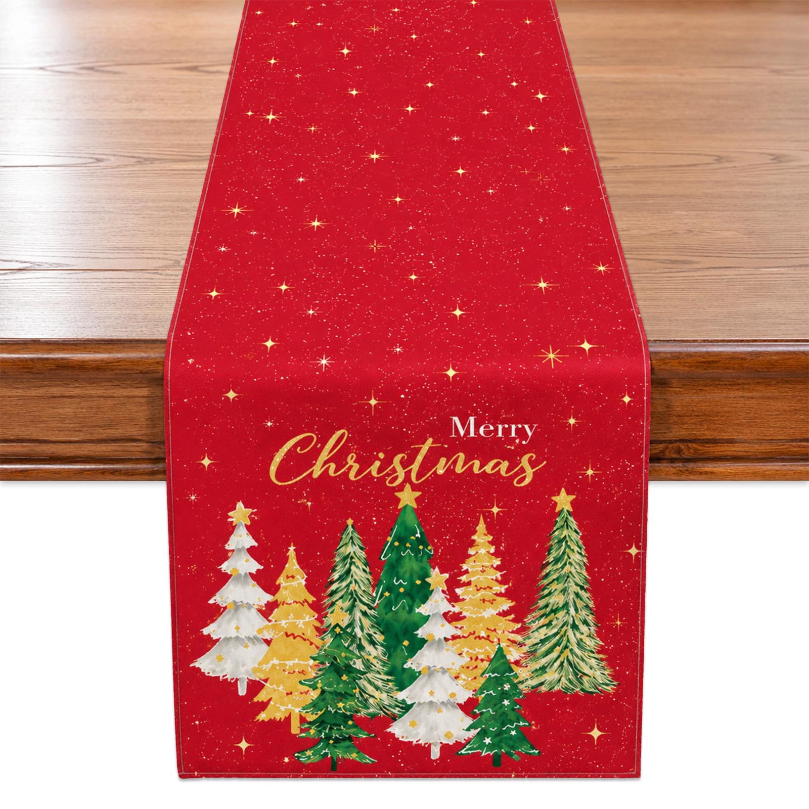 Christmas Table Runner, Xmas Table Decoration for Kitchen Dining 35x180 cm