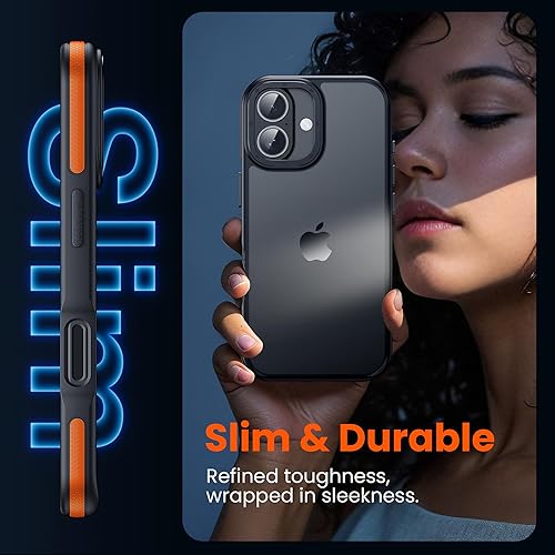 Miniatura 132 de Funda para iPhone 12, a prueba de golpes, para iPhone 12 Pro, protección contra caídas de grado militar, parte trasera dura, delgada, translúcida