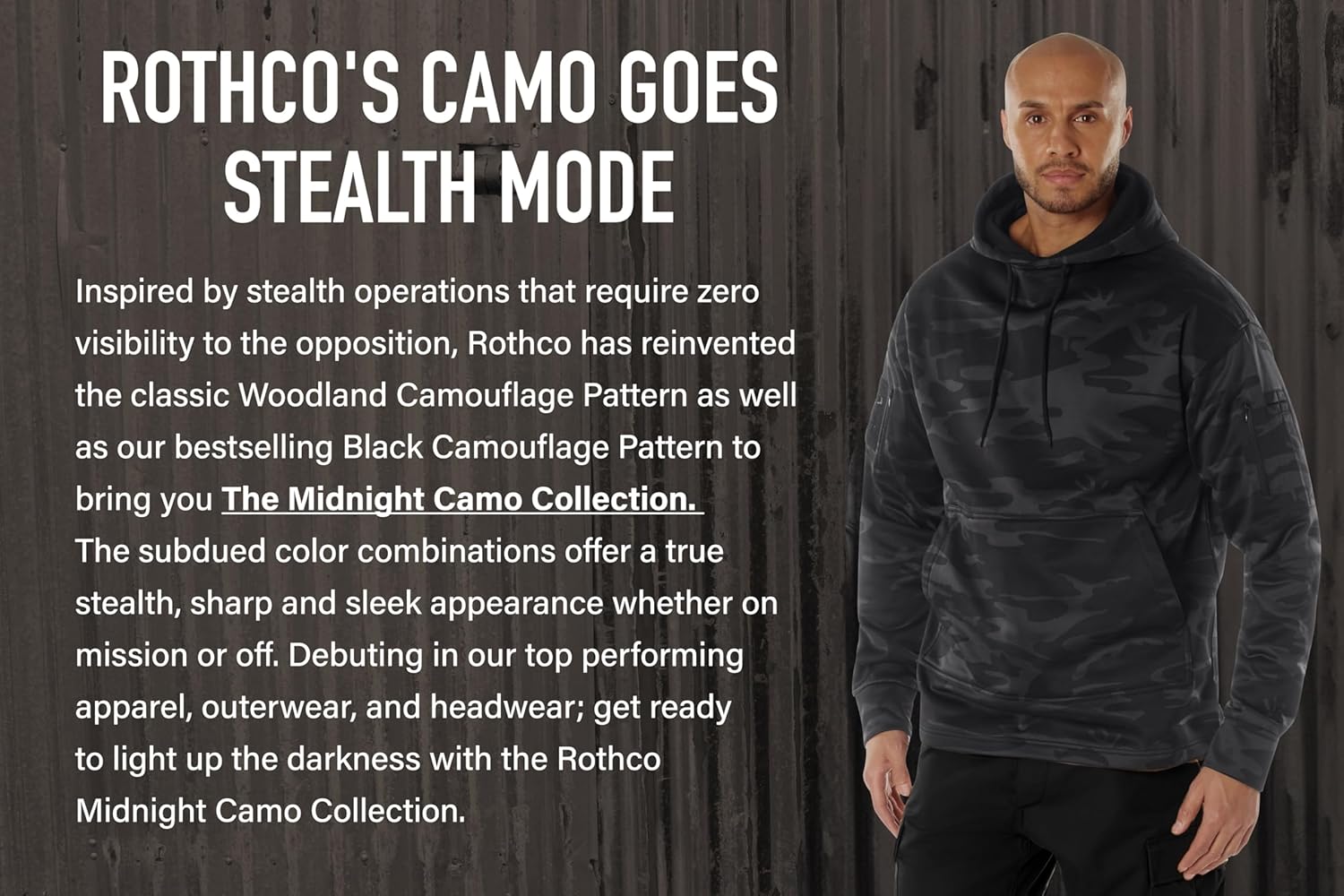 Rothco Midnight Camo Every Day Hoodie – Warm and Comfortable Hooded Sweatshirt - Image 3
