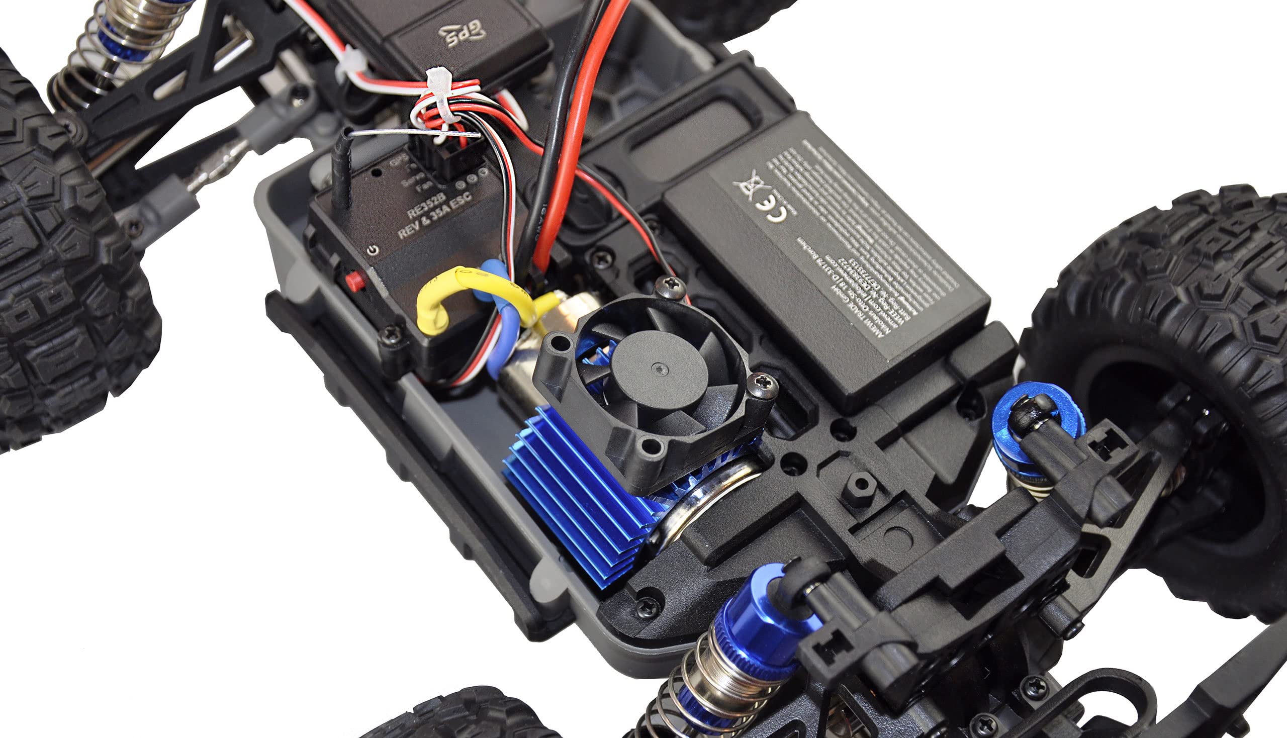 Amewi - Hyper Go Truggy Brushed - 4WD - GPS - 1:16 - Blauw
