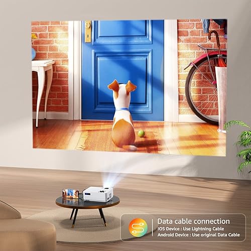 Miniatura 7 de Proyector con WiFi 5G y Bluetooth, proyector nativo 1080P, proyector de película Full HD 18000LM, pantalla de 100 pulgadas, compatible con