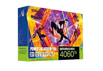 GeForce RTX 4060 Ti スパイダーバースコラボ ZOTAC GAMING GeForce RTX 4060 Ti 8GB Twin Edge OC SPIDER-MAN