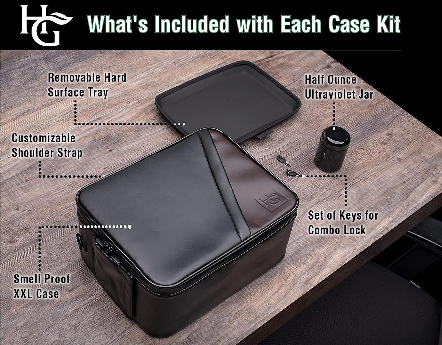 Amazon.com: Herb Guard XXL Leather Smell Proof Case with