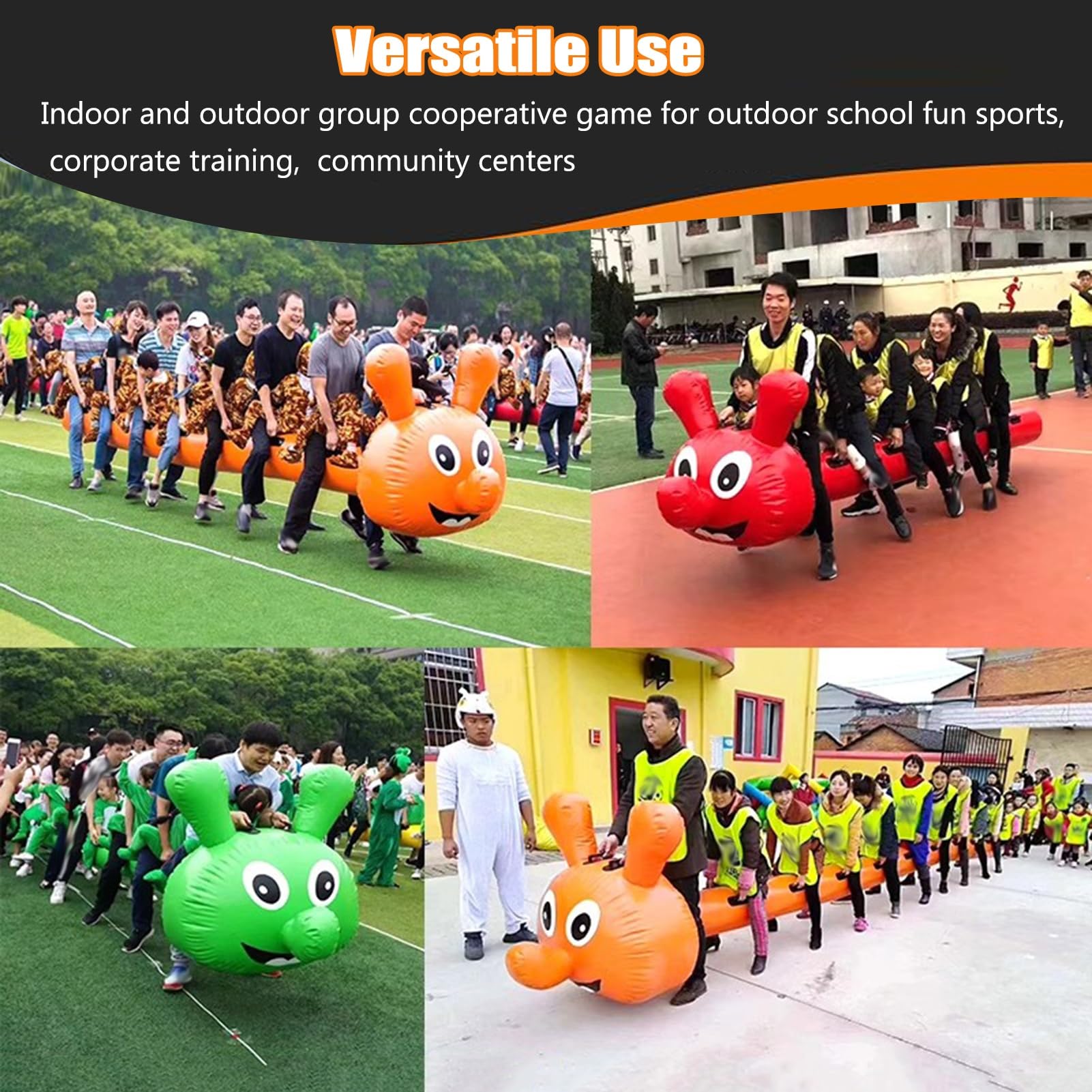 Juego de Equipo 3 Unidades Juegos de Equipo con Bomba de Aire, fomenta la comunicación y colaboración para centros educativos, Empresas y comunidades