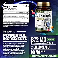 Vista 6 de Built by Nature Akkermansia Muciniphila Probiotic Supplement – 2 Billion AFU - Supports GLP-1, Immune & Digestive Gut Health - 120 Delayed Release