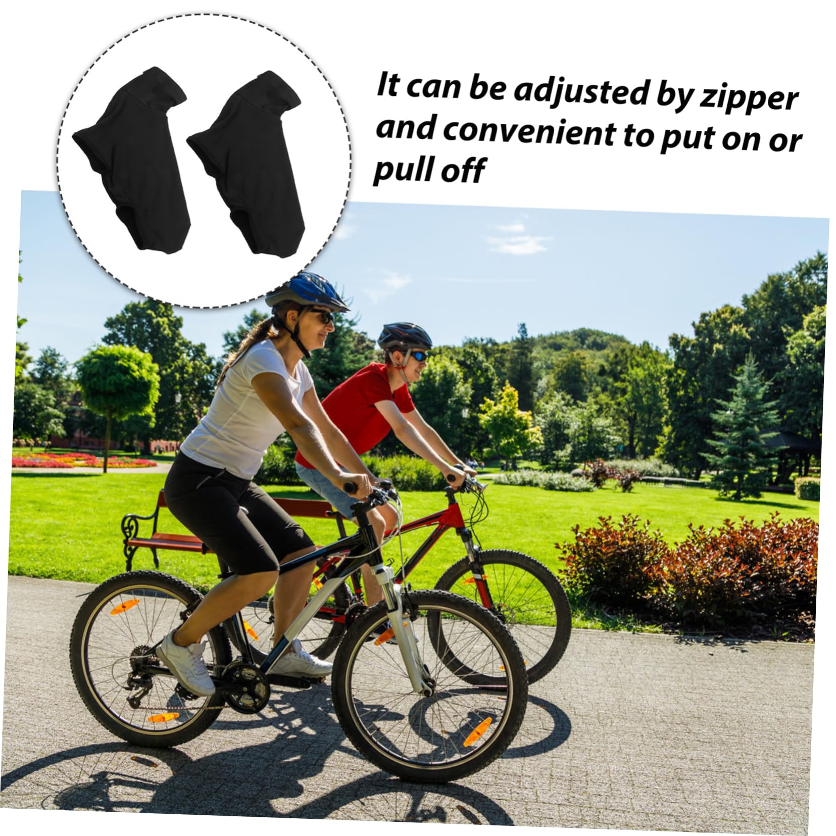 LIOOBO Outdoor Sports Shoe Covers Men Women Cycling Shoes Cover Anti-Slip Zipper Adjustment Comfortable and Safe Riding