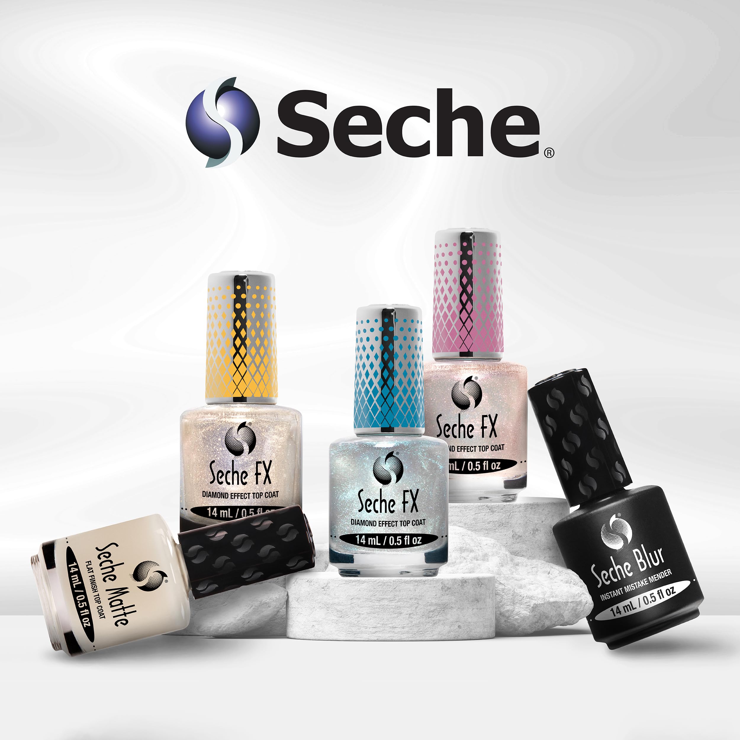 Amazon.com : Seche Fx Diamond Effect Top Coat - Pink, Transforming