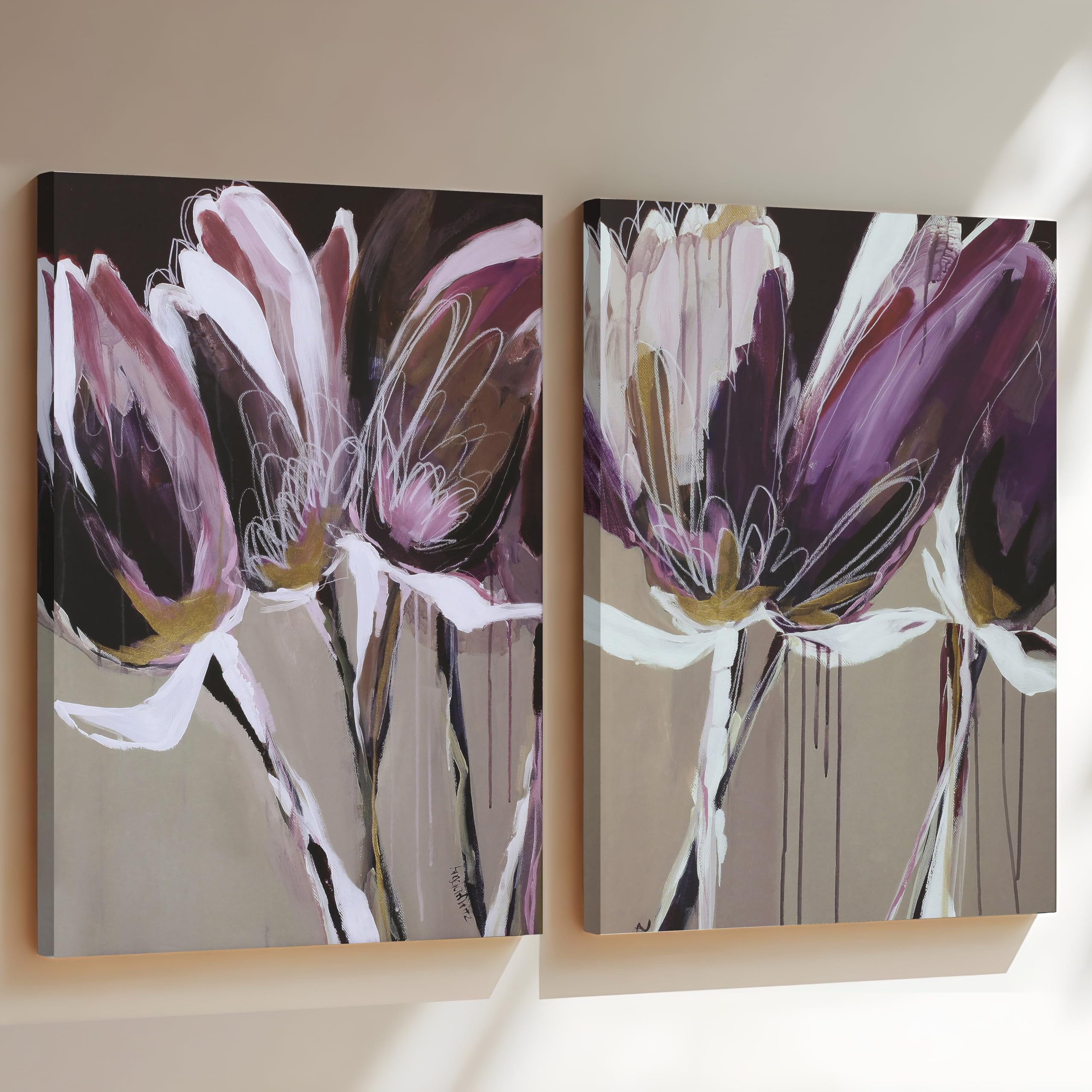 Boho Canvas Art Set - 2 Abstract Wall Paintings -9 Boho Canvas Art Set - 2 Abstract Wall Paintings -9