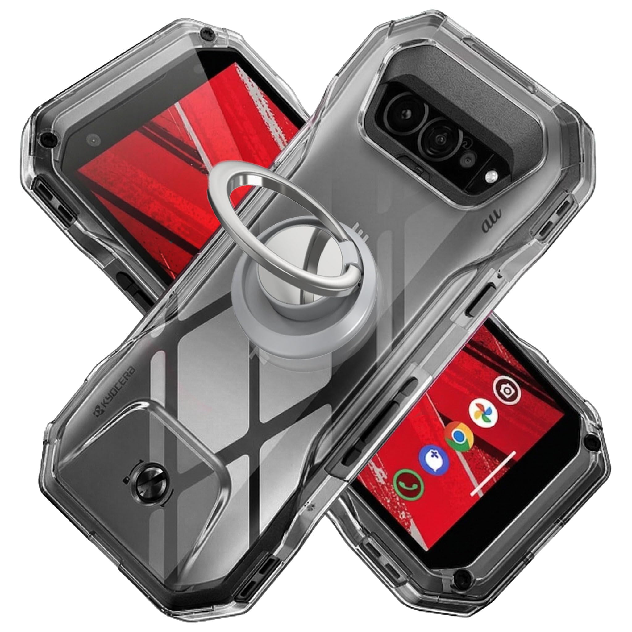 Amazon.co.jp: 保護カバー TORQUE G07 用 ケース クリア TPU リング