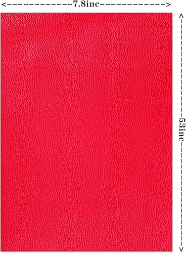 Miniatura 10 de Ramya Sábanas de piel sintética de 7.8 x 53 pulgadas, muy adecuadas para hacer aretes de cuero, lazos para el pelo y proyectos de manualidades