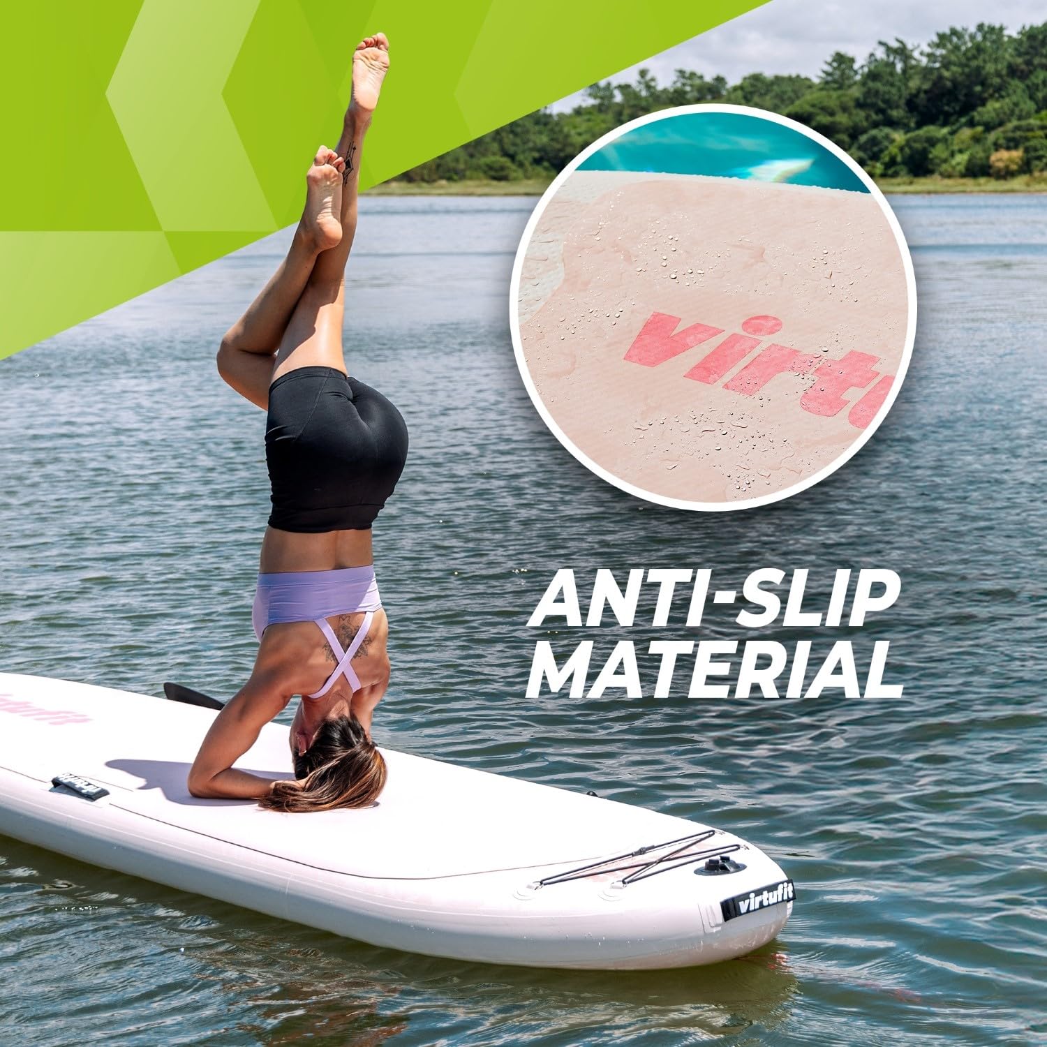 VirtuFit Tabla de SUP Ocean 275 – Negro – Incluye accesorios y bolsa de transporte