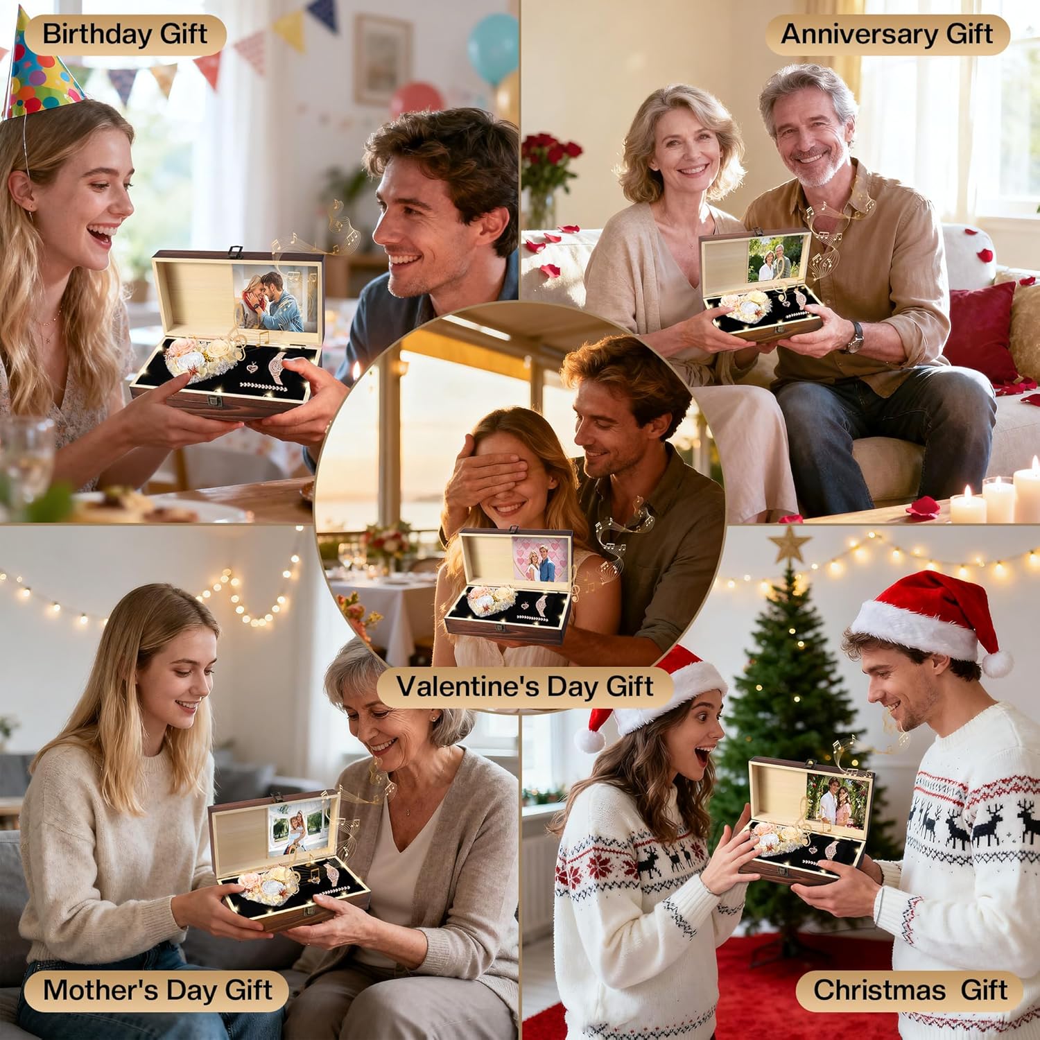 Valentines Birthday Gift for Mom, Preserved Real Rose with I Love You Mom 100 Language - Luxurious Exquisite Preserved Flowers Handmade Thoughtful for Mom Women Grandma - Image 9