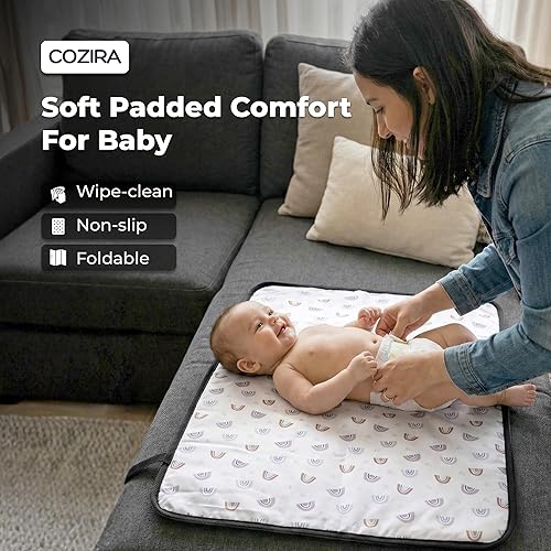 Miniatura 2 de Cambiador de bebé Bolsa de pañales de viaje (negro, almohadilla básica (sin almacenamiento))