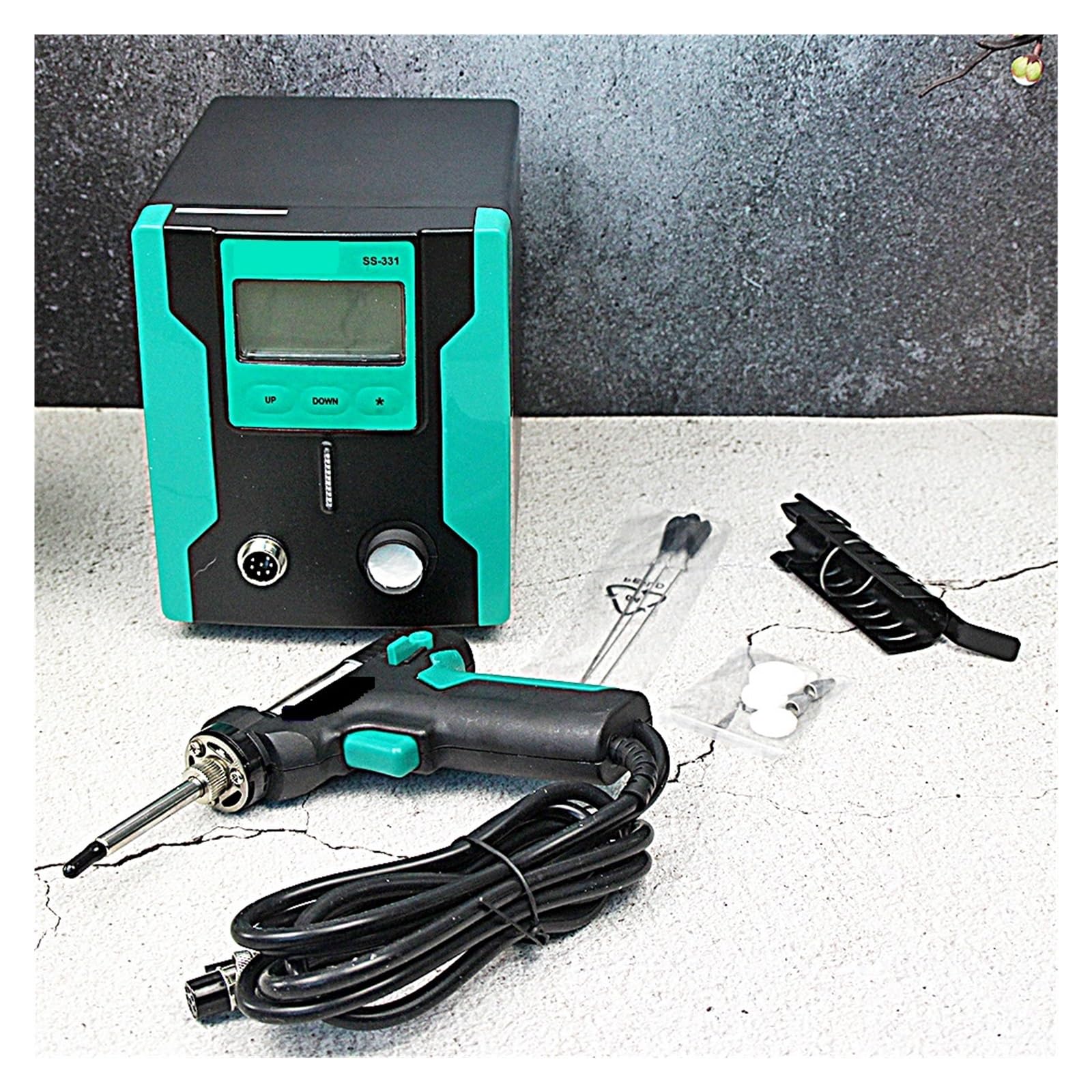 Elektryczny Pistolet Ssący Do Lutowania SS-331 SS-331H ESD LCD Cyowa Pompa Cyny BGA Pochłanianie Ssania Lutownica Gorąca Stacja Rozlutowująca Szybkie nagrzewanie(Gun)