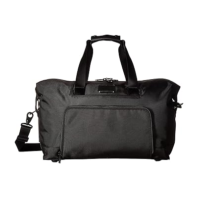 Tumi Alpha 3 Double Expansion Travel Satchel Luggage Black, Nylon