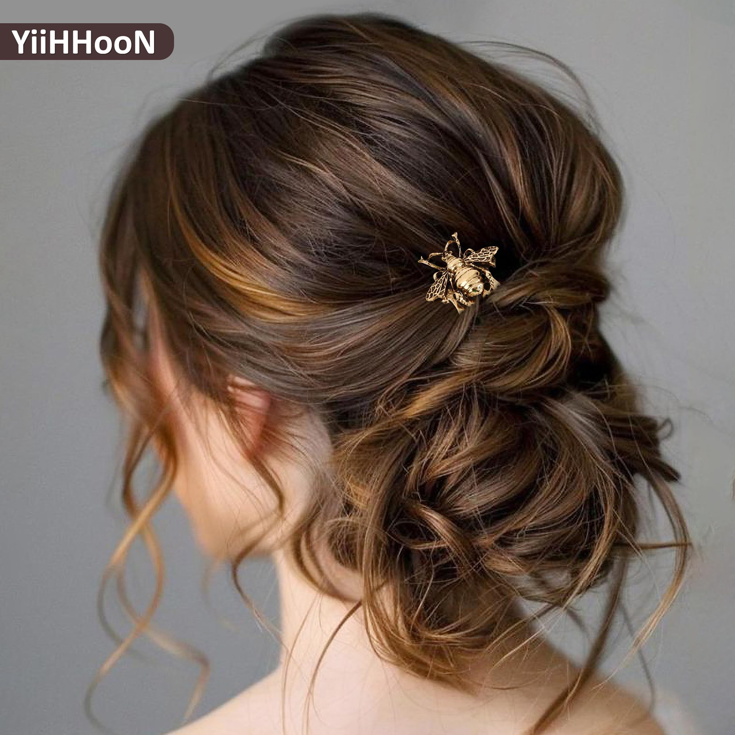 Vintage Hair Side Combs Set, 5Pcs French Hair Comb and 4 Pcs